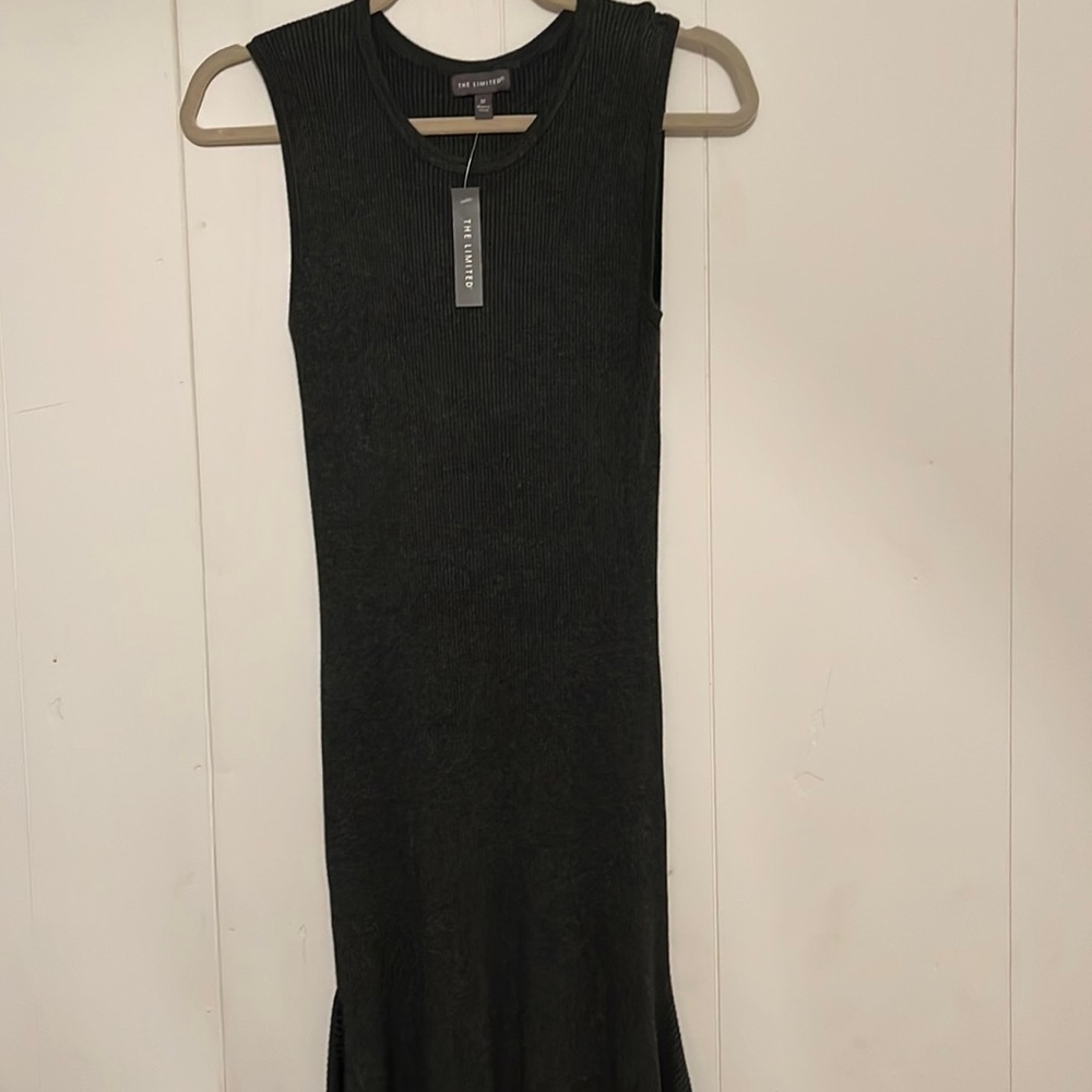 The Limited long dark grey dress. Size M